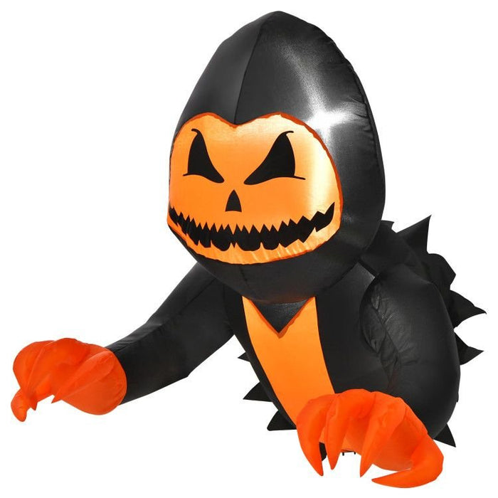 3.3ft Halloween Inflatable Pumpkin Head Ghost with LED Lights - Monsta Online