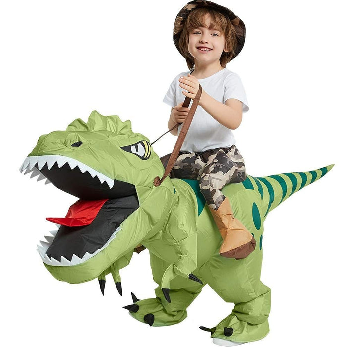Halloween Inflatable Riding Dinosaur Costume – Kids & Adult Funny Cosplay Outfit - Monsta Online