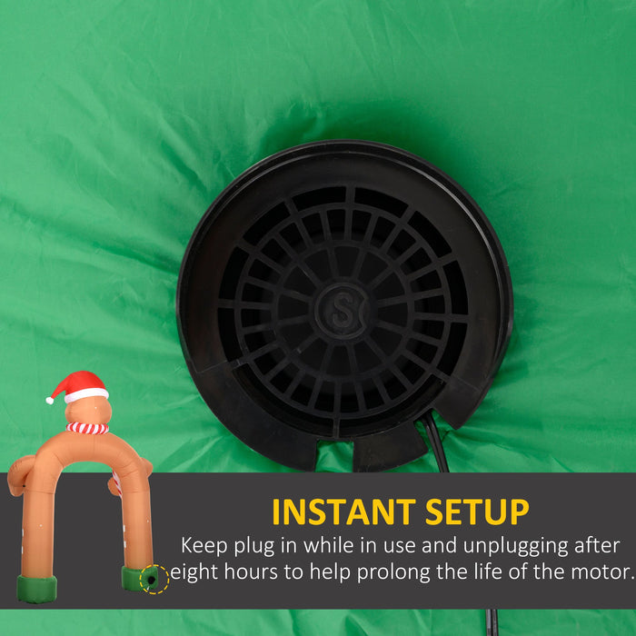 9FT Prelit Inflatable Gingerbread Man Arch with LED Lights - Outdoor Christmas Decoration - Monsta Online