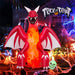 8FT Halloween Inflatable Dragon with Flame Effect and LED Lights - Monsta Online