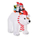7FT Prelit Inflatable Polar Bear with Penguins and LED Lights - Outdoor Christmas Decoration - Monsta Online