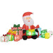 4.4FT Prelit Inflatable Santa Claus with Gift Boxes and LED Lights - Outdoor Christmas Decoration - Monsta Online