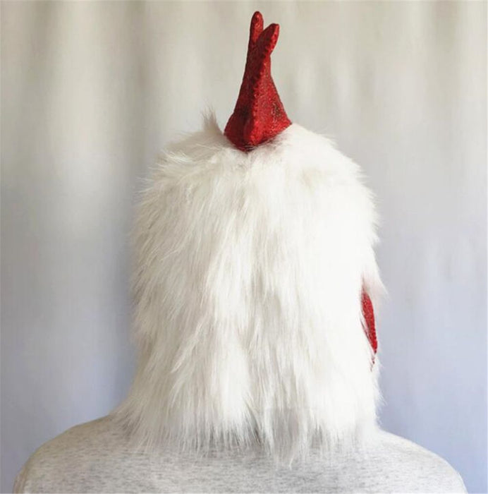 Halloween Rooster Mask – Funny Chicken Latex Animal Head for Costume Parties - Monsta Online