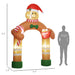 9FT Prelit Inflatable Gingerbread Man Arch with LED Lights - Outdoor Christmas Decoration - Monsta Online