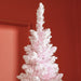 7FT Pre - Lit Pink Pencil Artificial Christmas Tree — 210 Warm White LED Lights, 499 Tips, Slim, Steel Base - Monsta Online