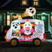 8ft Scary Clown Ice Cream Truck Halloween Inflatable with LED Lights - Monsta Online