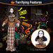 5.4ft Animatronic Halloween Witch – Motion and Sound Activated Pop - Up with Flashing Eyes and Screeching Laugh - Monsta Online