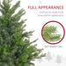 6FT Flocked Artificial Christmas Tree — 1821 Tips, Unlit, Auto - Open Hinged, Wide Full Shape, Metal Base - Monsta Online