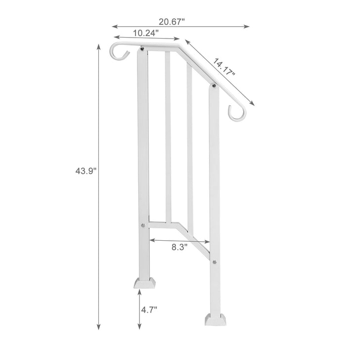Heavy Duty Outdoor Stair Handrail for Home - Monsta Online
