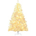6FT White Pre - Lit Artificial Christmas Tree — 250 Warm White LEDs, 859 Tips, Auto - Open Hinged, Full Shape - Monsta Online