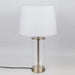 Premium 23" Brass Table Lamp with Glass Accent Base and Soft Fabric Shade - Monsta Online
