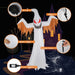 12FT Halloween Inflatable Ghost with Red Eyes and Flame LED Lights - Monsta Online