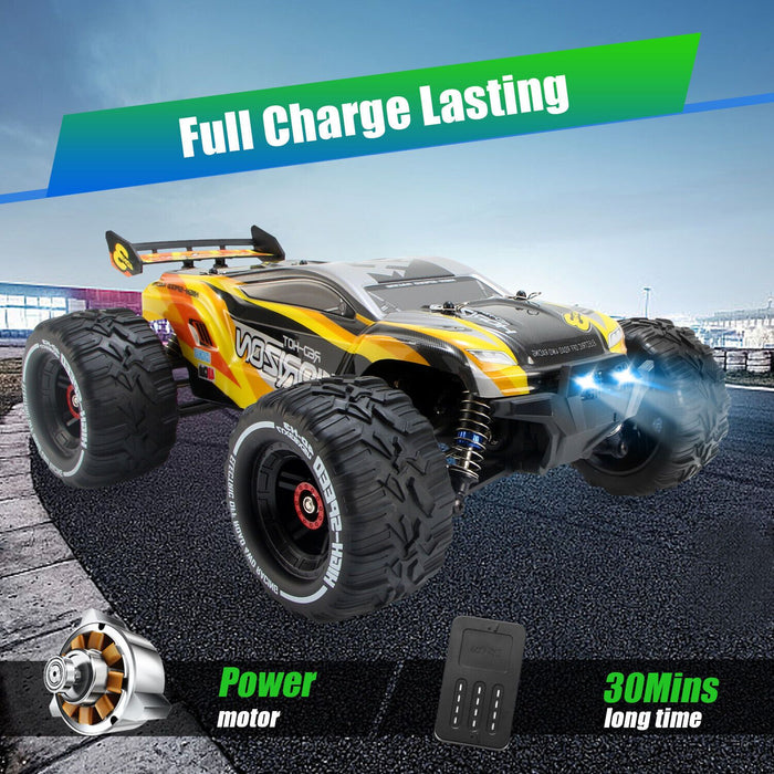 Red Horizon: 1:16 High - Speed 47MPH+ RC Monster Truck with Dual Rechargeable Batteries - Monsta Online