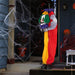 4.5ft Animatronic Halloween Clown – Sound Activated with LED Eyes, Posable Head and Arms, Creepy Phrases - Monsta Online