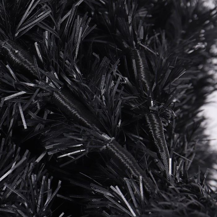 7.5FT Black Pencil Artificial Christmas Tree — 1000 Tips, Slim Space - Saving, Foldable Metal Stand - Monsta Online