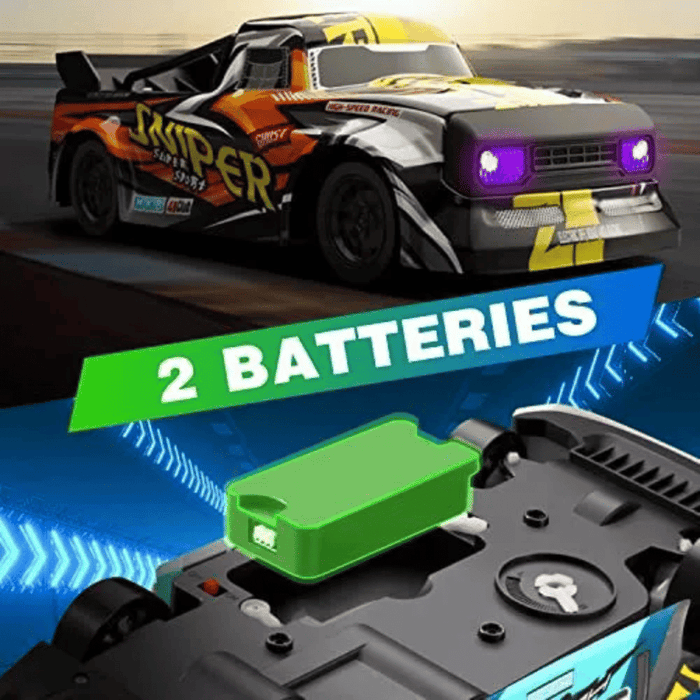 Sniper 4WD High - Speed Remote Control Racing Car with Dual Rechargeable Batteries - Monsta Online