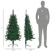 5FT Half Artificial Christmas Tree — 229 Tips, Auto - Open Hinged, Wall - Mounted, Unlit, Steel Base - Monsta Online