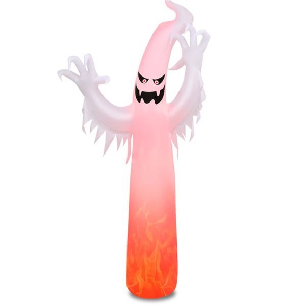 12FT Halloween Inflatable Ghost with Flame Light - Monsta Online