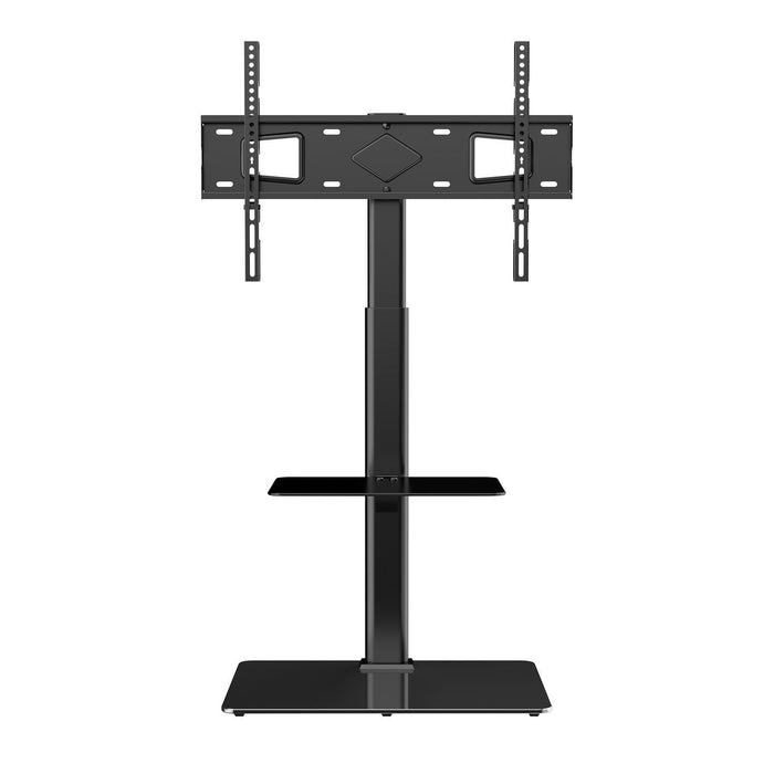 Modern Floor TV Stand with Mount 32–65 Inch with Adjustable Viewing Angle and Glass Base - Monsta Online