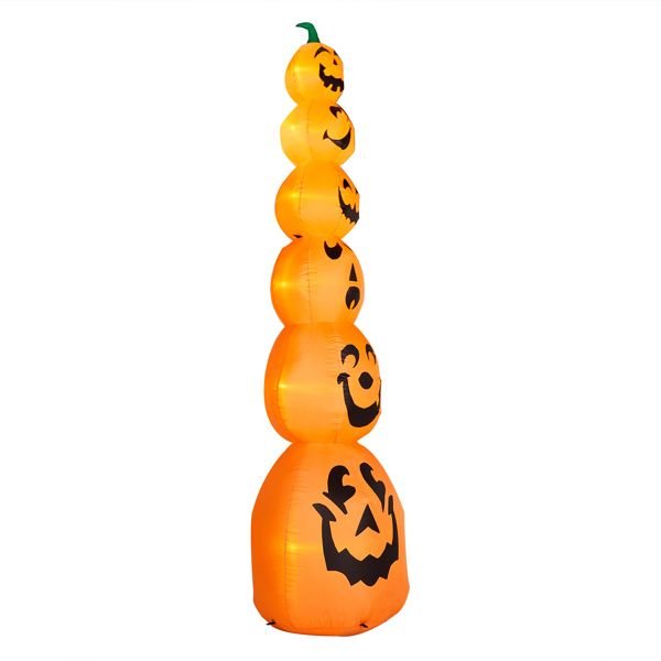 9FT Halloween Inflatable Stacked Pumpkins with LED Lights - Monsta Online