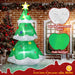 6.9FT Prelit Inflatable Christmas Tree with Star Topper and LED Lights - Outdoor Christmas Decoration - Monsta Online