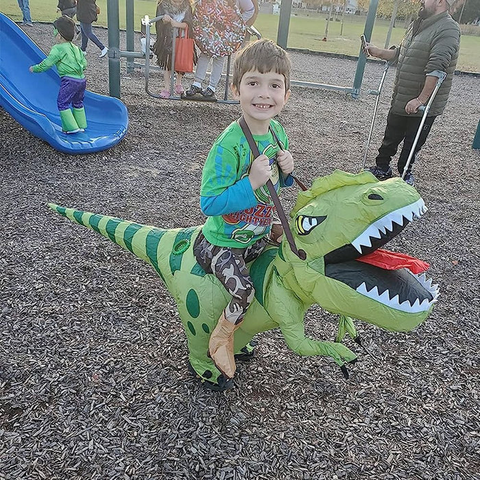 Halloween Inflatable Riding Dinosaur Costume – Kids & Adult Funny Cosplay Outfit - Monsta Online