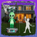 8.2FT Halloween Inflatable UFO with Alien and RGB LED Lights - Monsta Online