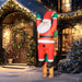 7FT Prelit Hanging Inflatable Santa with Playful Dog and LED Lights - Outdoor Christmas Decoration - Monsta Online