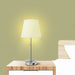 Elegant 18" Satin Nickel Bedside Table Lamp with Built - In USB Charging - Monsta Online