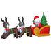 7FT Prelit Inflatable Santa with Sleigh, Reindeer & Tree with LED Lights - Outdoor Christmas Decoration - Monsta Online