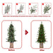 4FT Pre - Lit Artificial Christmas Tree — 100 Multi - Color LED, Glitter Light - Up Base, Berries & Pine Cones - Monsta Online