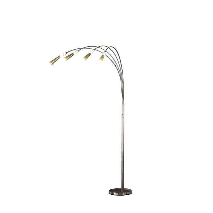 Elegant 72 - Inch Aluminum LED Arc Floor Lamp for Modern Living Spaces - Monsta Online