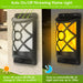 Solar Outdoor Flickering Flame Wall Lights - Waterproof 96 LEDs with Auto On/Off Feature - Monsta Online