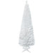 6FT White Pencil Artificial Christmas Tree — 390 Tips, Unlit, Slim Full Appearance, Plastic Base - Monsta Online