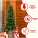4FT Pre - Lit Artificial Christmas Tree — 100 Multi - Color LED, Glitter Light - Up Base, Berries & Pine Cones - Monsta Online