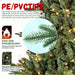 4FT Pre - Lit Artificial Christmas Tree — Mixed PE/PVC, LED Lights, Hinged Metal Stand - Monsta Online