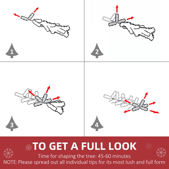 9FT Flocked Pencil Artificial Christmas Tree — 1350 Tips, Snow, Pinecones, Berries, Unlit, Auto - Open - Monsta Online