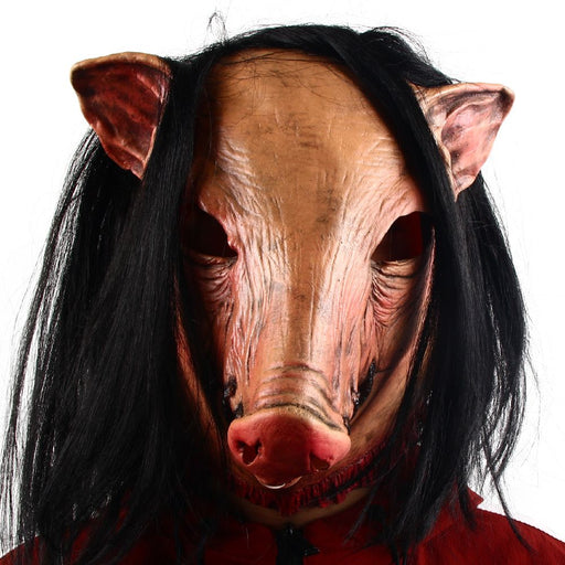 Halloween Horror Pig Head Mask – Scary Horror Latex Animal Mask for Cosplay - Monsta Online