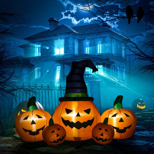 6FT Halloween Inflatable Pumpkins with LED Lights – Blow Up Yard Decoration - Monsta Online
