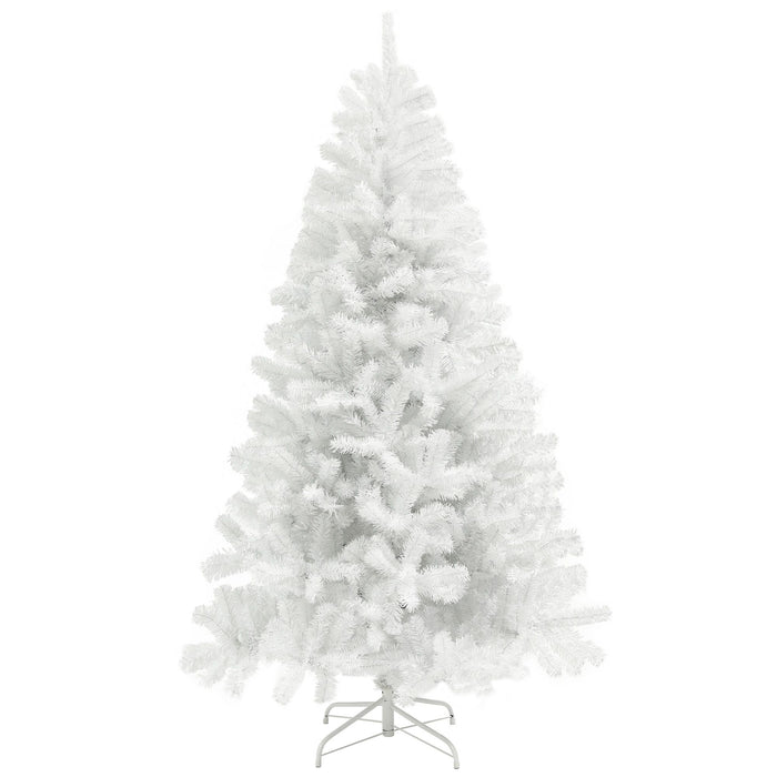 9FT White Artificial Christmas Tree — 2132 Tips, Unlit, Auto - Open, Wide Full Shape, Steel Base - Monsta Online