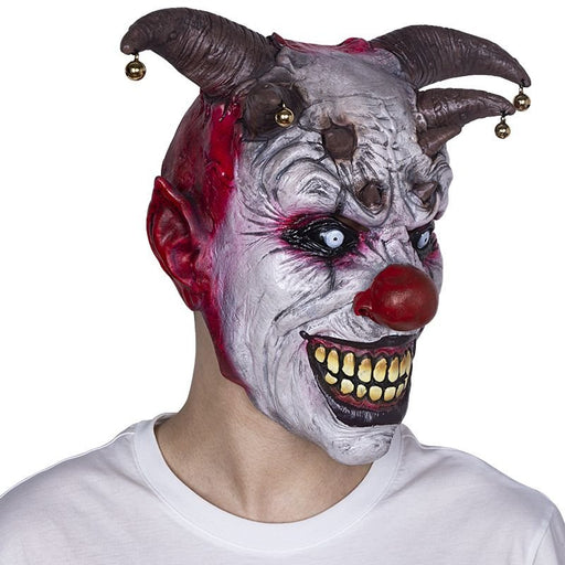 Halloween Evil Clown Mask – Scary Horror Latex Circus Jester Costume Prop - Monsta Online