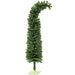 6FT Whimsical Bendable Pencil Artificial Christmas Tree — 400 Tips, Curled Top, Unlit, Metal Base - Monsta Online