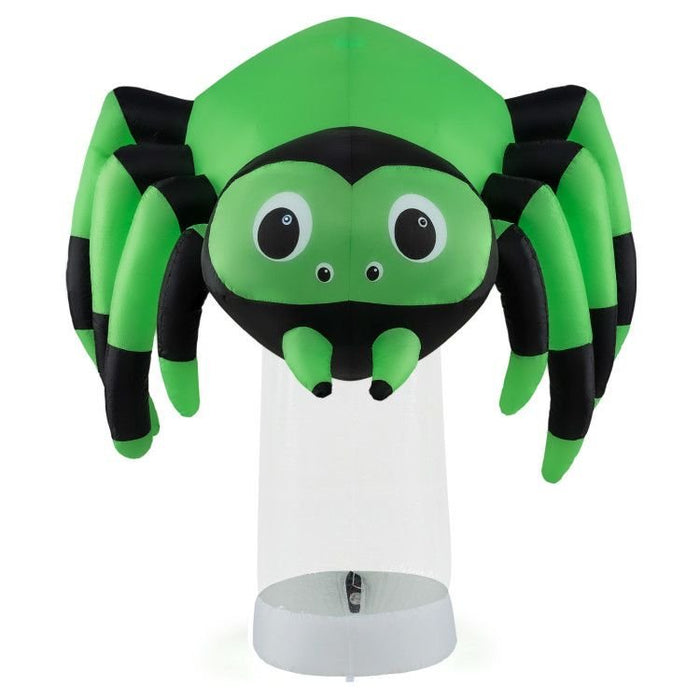 6ft Inflatable Halloween Spider with Rotating 3‑Color LED Lights - Monsta Online