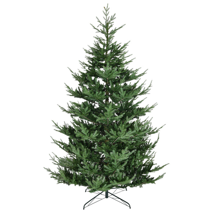 9FT Full Artificial Christmas Tree — 1939 Tips, Unlit, Auto - Open Hinged, Nordic Pine, Steel Base - Monsta Online