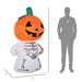 6FT Halloween Inflatable Pumpkin Man Skeleton with LED Lights - Monsta Online