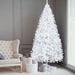 6FT Unlit White Artificial Christmas Tree — 800 Tips, Full Realistic, Metal Stand - Monsta Online