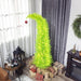 6FT Whimsical Bent Top Pre - Lit Artificial Christmas Tree — 230 Warm White LEDs, 555 Tips, Red Ball - Monsta Online