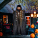 6ft Halloween Animatronic Hanging Pumpkin Ghost – Sound Activated Prop with Glowing Eyes and Creepy Talking Sounds - Monsta Online