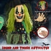 6.1ft Life - Size Animated Circus Clown – Sound Touch Activated with Glowing Eyes and Creepy Laughter - Monsta Online