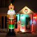 8FT Prelit Inflatable Nutcracker Soldier with 4 White LED Lights - Outdoor Christmas Decoration - Monsta Online